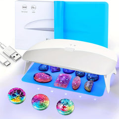 Large Foldable UV LED Resin Light 23/18 Beads Fast Curing Lamp