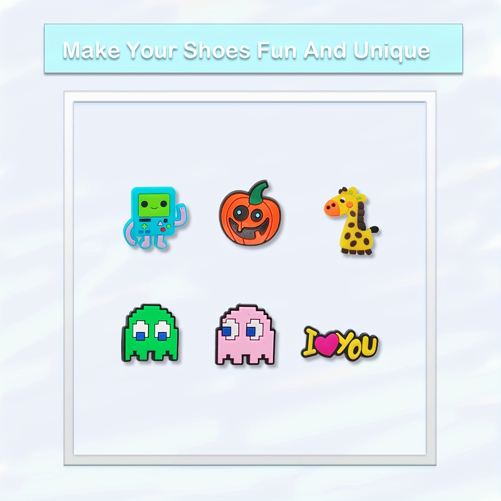 100Pcs Cartoon Shoe Charms For Clogs Garden Shoes