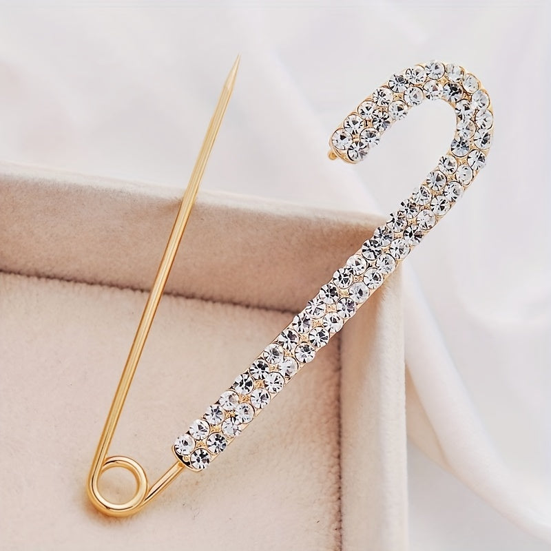 Women's Rhinestone Waist Pin Cardigan Shawl Scarf Buckle