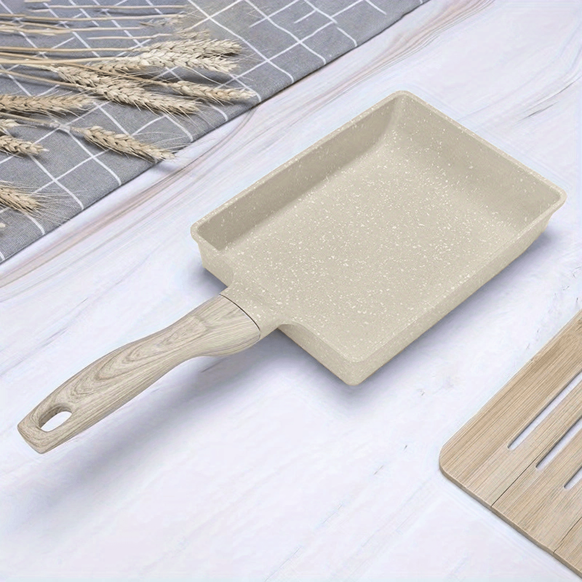Japanese Nonstick Tamagoyaki Egg Pan 14 Rectangle Small Frying Pan