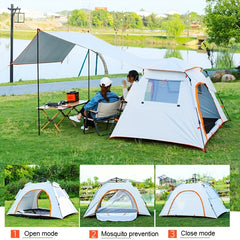 Waterproof 2-in-1 Tent & Canopy for Camping Large Size