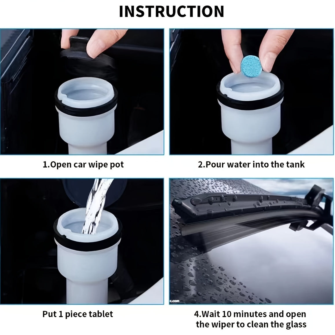 10pcs Household Cleaning Effervescent Tablet Toilet Kitchen Glass