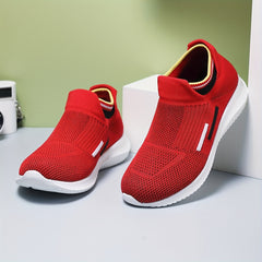 Women's Block Slip on Walking Shoes Comfy & Lightweight Athletic Sneakers