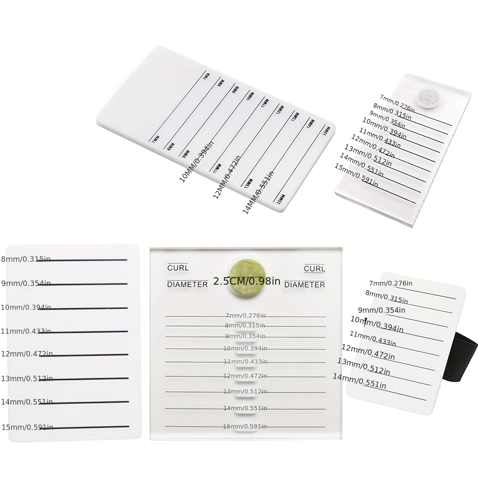 Acrylic Eyelash Scale Boards Display Stand for Eyelashes