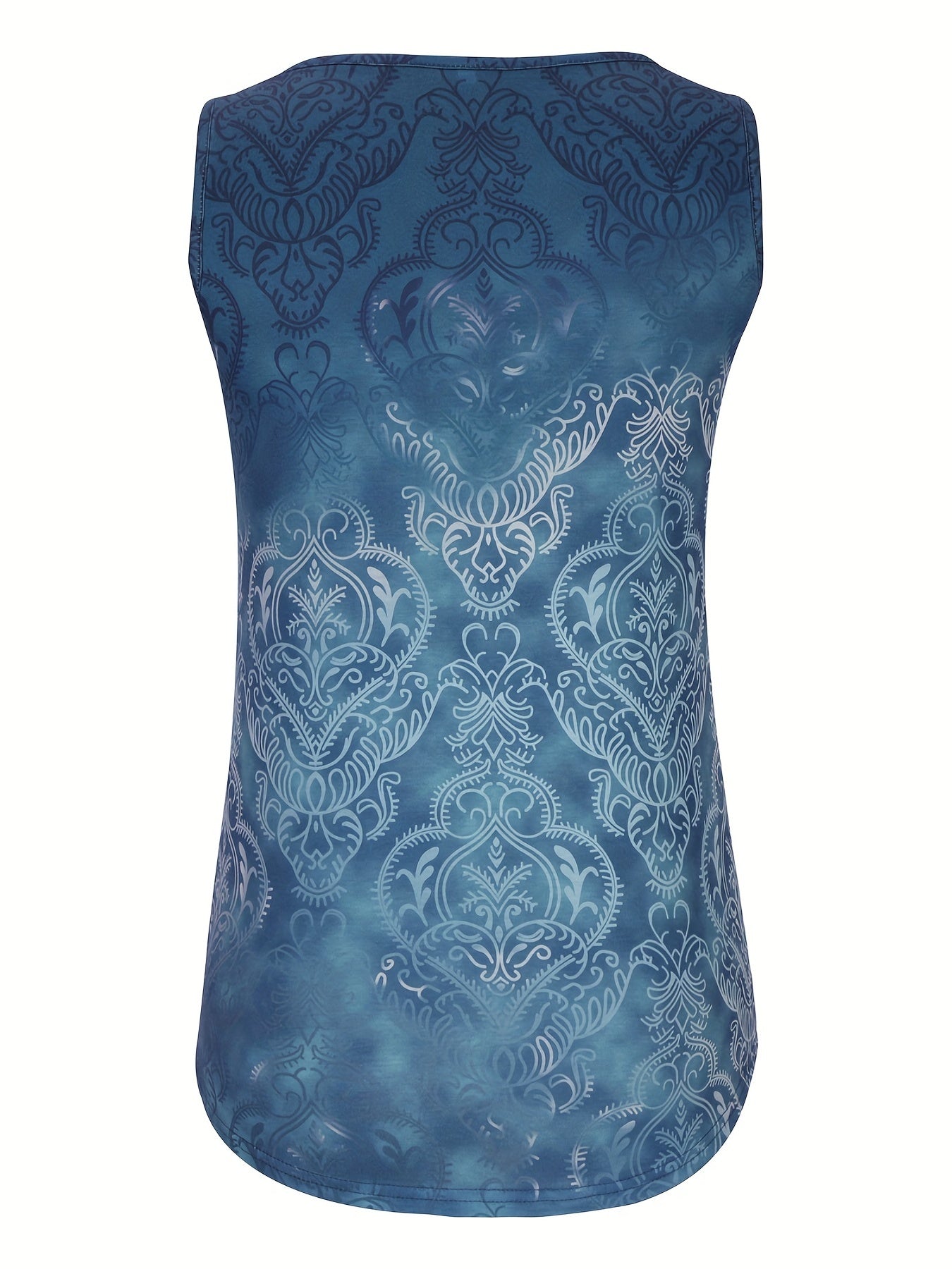 Vintage Ethnic Floral Print Tank Top