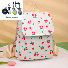Butterfly Print Waterproof Backpack Lightweight Oxford School Bag