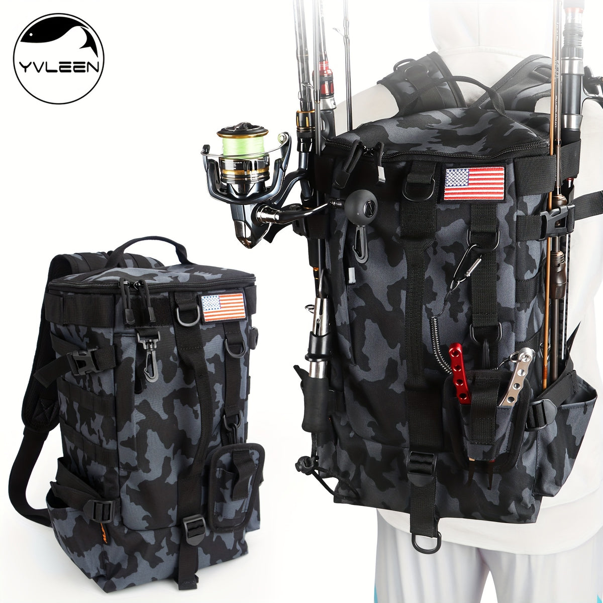 Portable Fishing Tackle Storage Bag Multifunctional Fishing Backpack