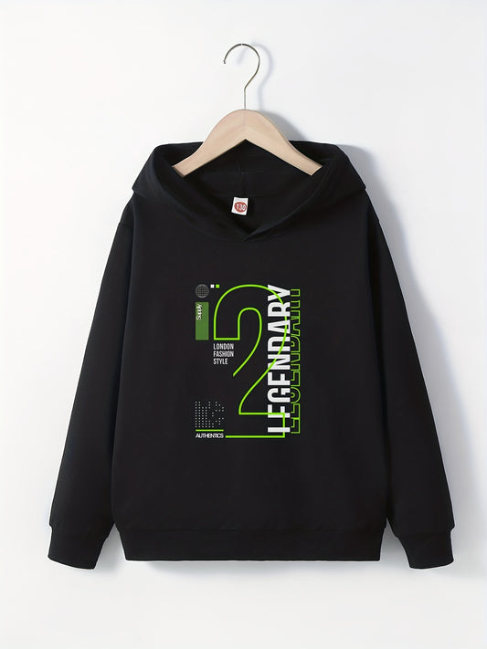 LEGENDARY Boys Hooded Sweatshirt Spring Fall Kids Clothing