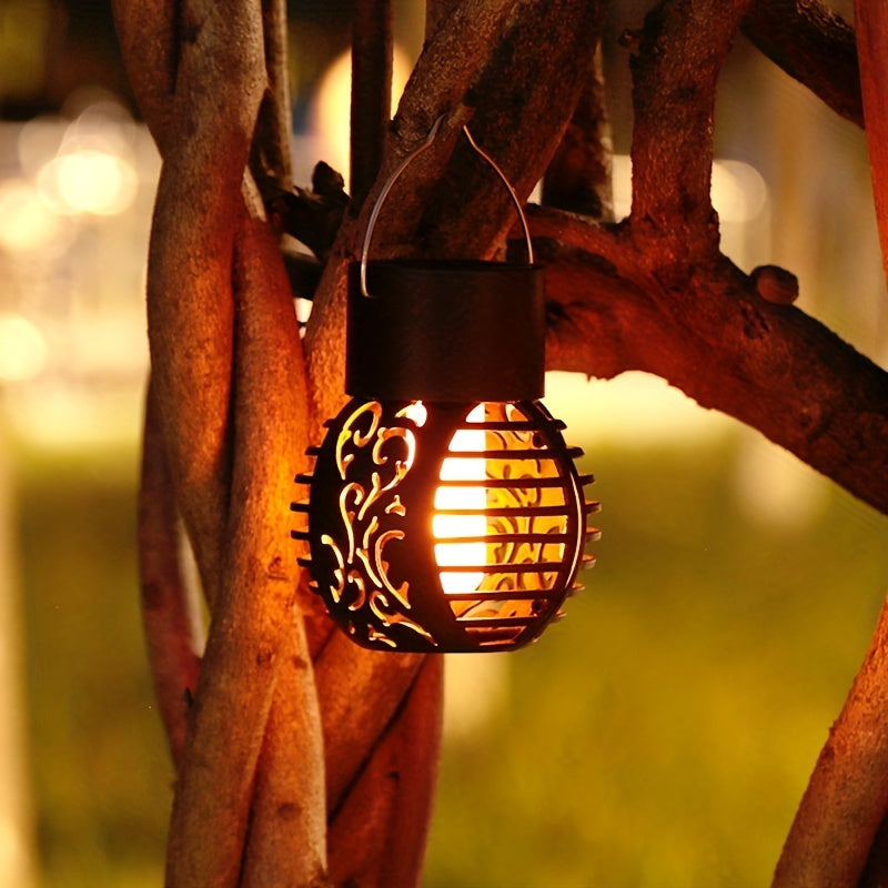 Solar Flame Hanging Light for Outdoor Decoration