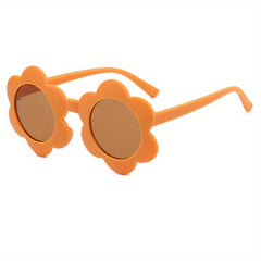 Retro Round Frame Sunglasses for Little Girls
