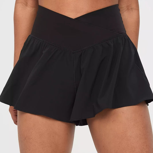 High Waist Yoga Shorts for Women Sports Fitness Running