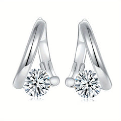 Moissanite Stud Earrings S925 Sterling Silver