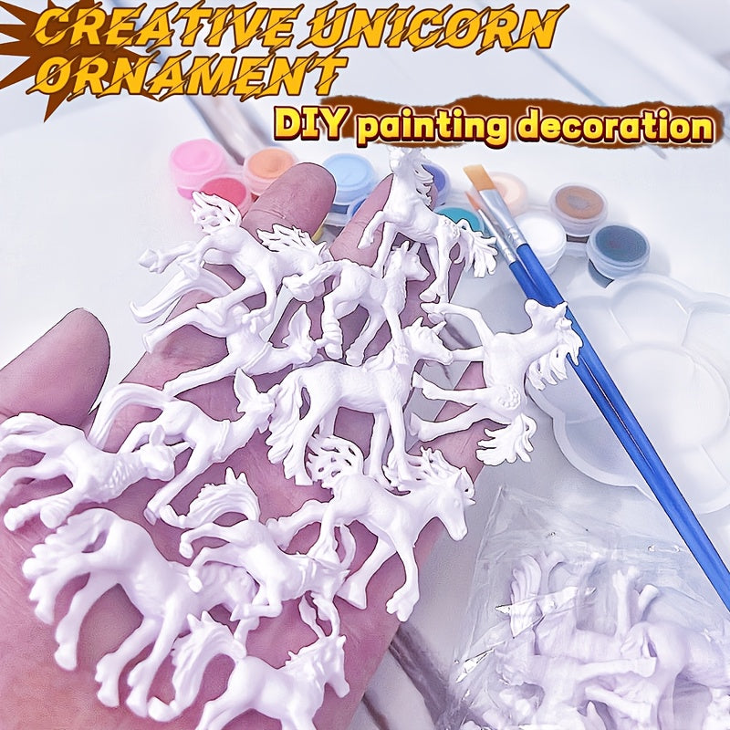 17pcs Mini Unicorn Painting Set Craft Kit Perfect Birthday Gift