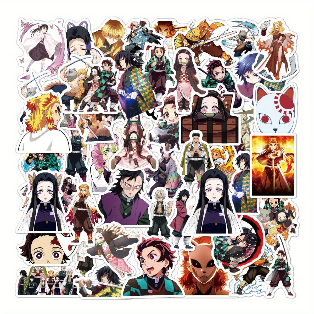 50Pcs Mixed Anime Cartoon Laptop Toy Stickers