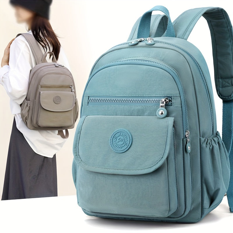 Women's Nylon Backpack: Spacious & Lightweight, Adjustable Straps