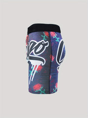 Men's High Stretch Rose Boxer Shorts Breathable Underwear