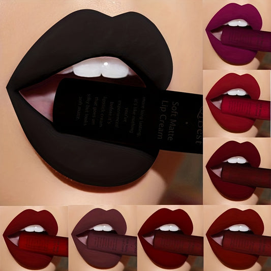 Matte Nude Lipstick in 34 Colors - High Pigmented & Waterproof Liquid