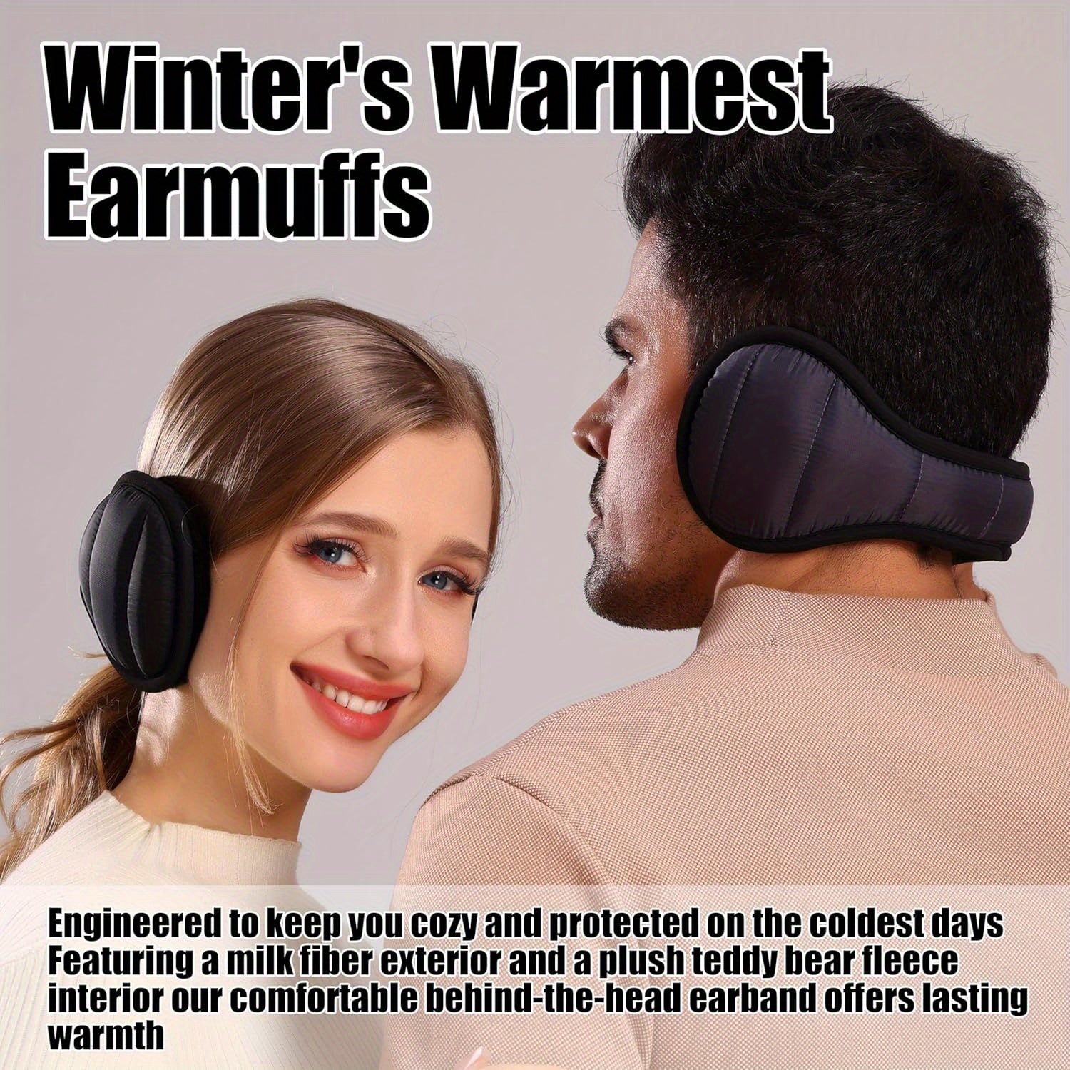 ARCOLA Men'S Adjustable Ear Muffs for Extreme Cold Weather