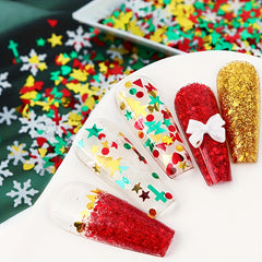 Festive Snowflake Sequin Sprinkles Mix