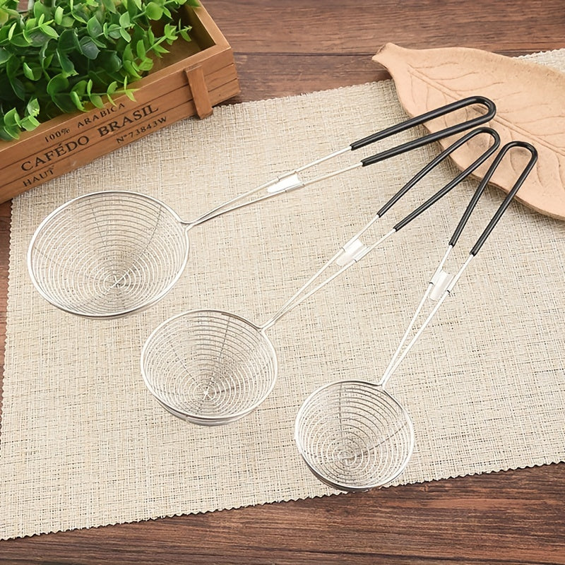 Stainless Steel Skimmer Ladle Long Handle Anti-scalding Hot Pot Filter Spoon