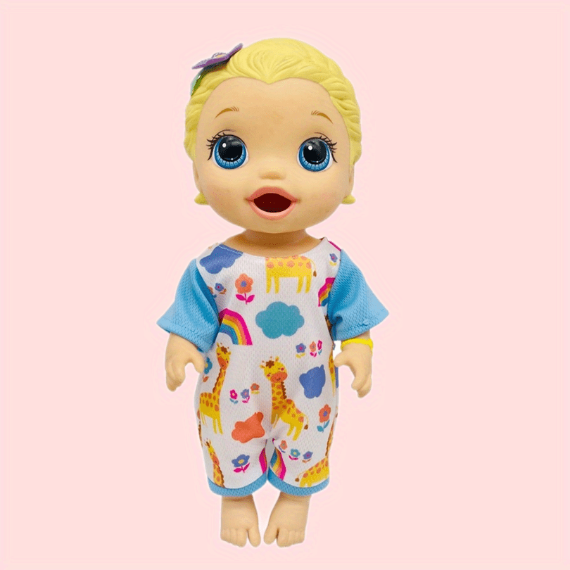 Giraffe Pattern Jumpsuit Doll Clothes for 25-30 Dolls