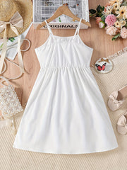 Toddler Girls Adjustable Cami Princess Dress for Party Beach Vacation