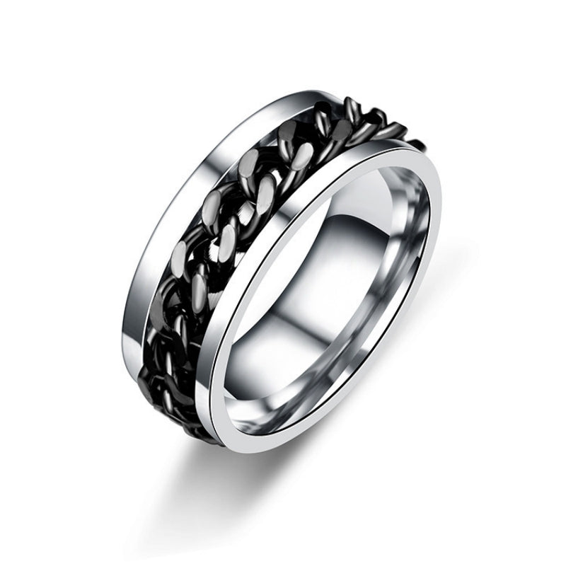 Rotation Chain Promise Ring Beer Bottle Jewelry Gift Accessory