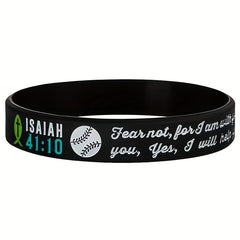 Christian Bible Verse Silicone Bracelet Wristband