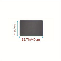 Dark Gray Dish Drying Mat Absorbent Non Slip Mat
