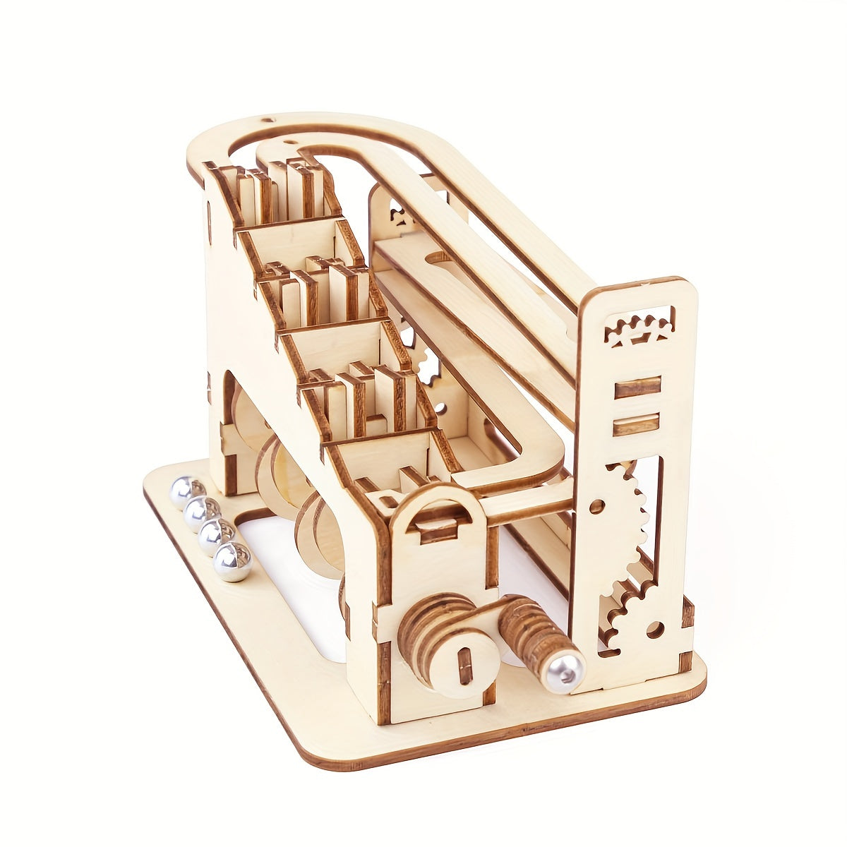 3D Wooden Jigsaw Climbing Drive Model Puzzle Educational Toys