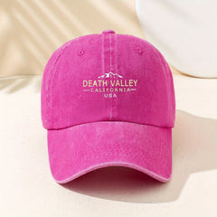 DEATH VALLEY CA Baseball Cap Vintage Washed Cotton Sunscreen Sports Hat