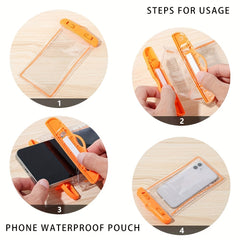 Waterproof Phone Bag Detachable Lanyard Dry Bag Swimming Diving Beach