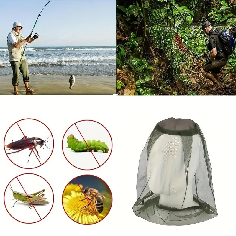 2pcs Anti mosquito Head Net Outdoor Camping Fishing