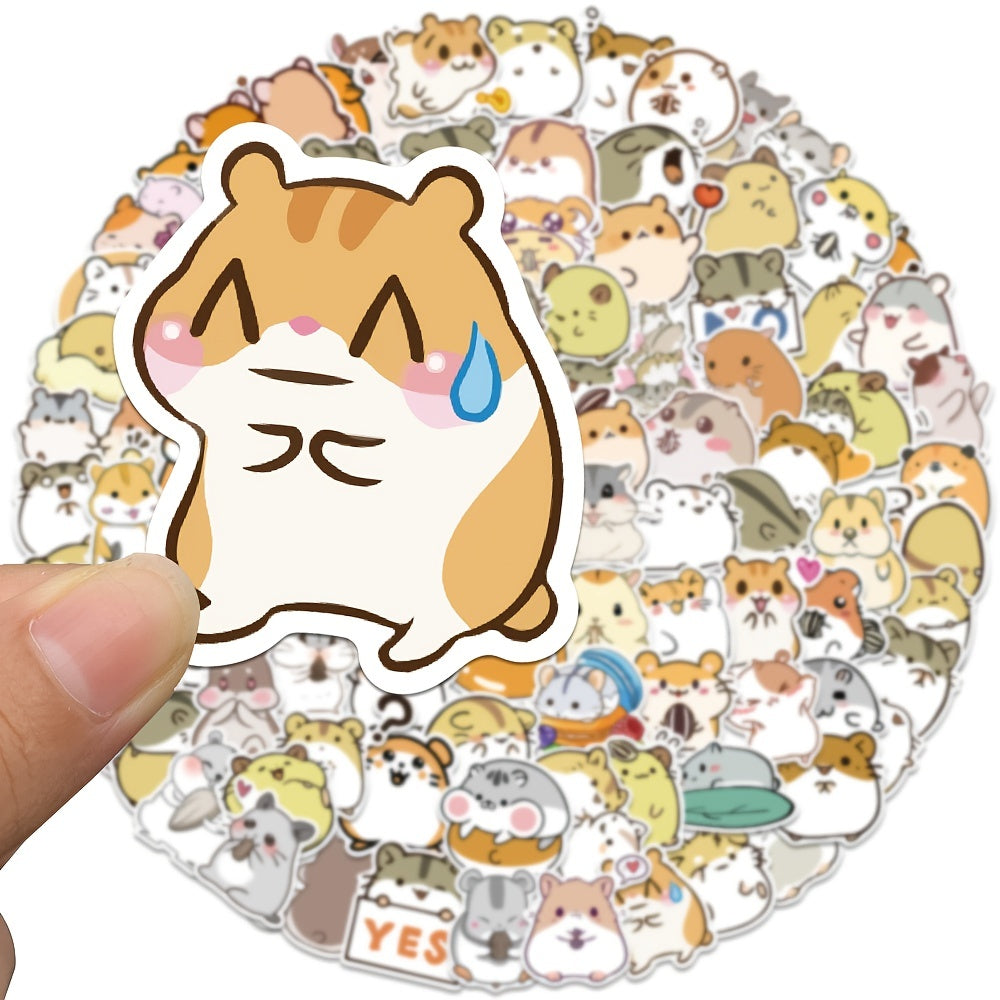 100 Hamster Graffiti Stickers for Notebooks and Cups