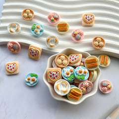13pcs Miniature Dessert Set Resin Food DIY House Decor Toy Accessory