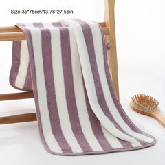 Striped Pattern Bath Towel for Face Washing
