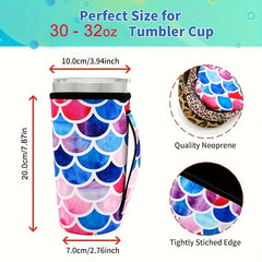 Insulated Reusable Cup Sleeve for 30oz Tumbler - Keep Drinks Cold