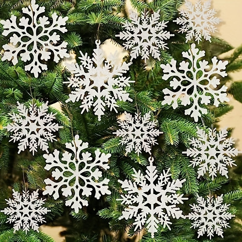 Christmas Snowflake Decoration Set for Festive Home Decor