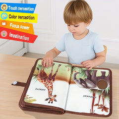 Infant Animal Touch Book - Sensory Development Toy