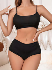 Push Up Bra & Panties Set - Women's Lingerie