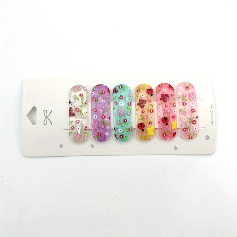 6pcs Floral Butterfly Hair Clips for Women Girls