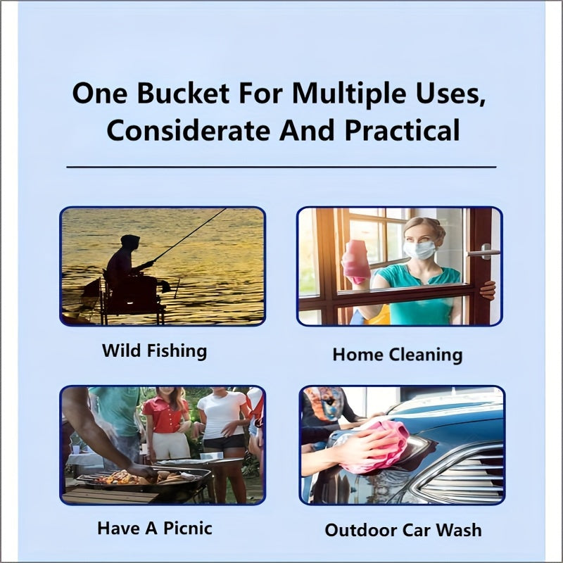 Portable Collapsible Bucket 5 Gallon Folding Water Container for Camping