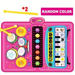 Interactive Music Sensory Play Mat with Piano Keyboard & Jazz Drum