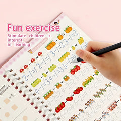 3D Grooved Practice Copybook Handwriting Calligraphy Book English Alphabet Words