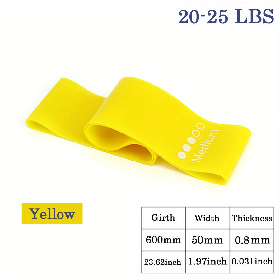 Yoga Resistance Belt for Leg Thigh Hip Arm Training Elastic Tpe Pilates