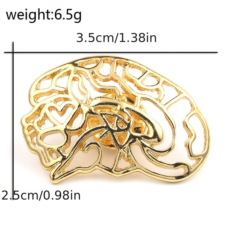 Hollowed Stomach Structure Brooch