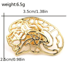 Hollowed Stomach Structure Brooch