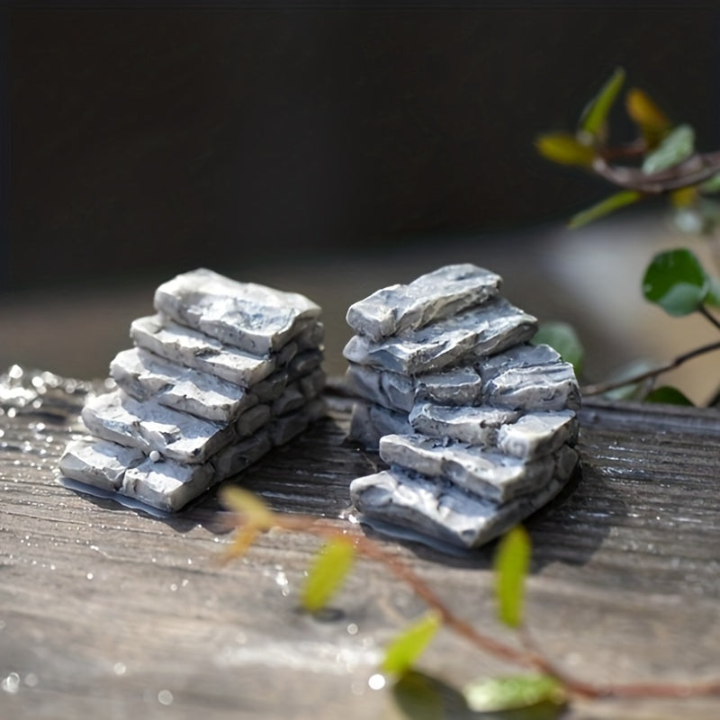 Mini Stone Steps Road Staircase Figurine Craft DIY Fairy Garden Accessories