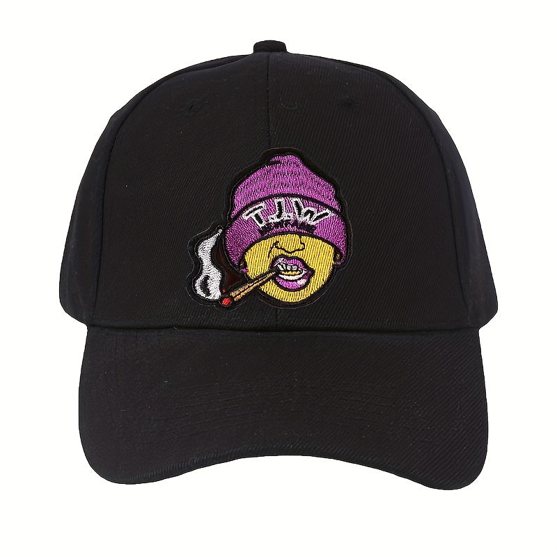 Embroidered Peaked Cap for Men Street Sunshade Baseball Hat
