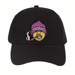Embroidered Peaked Cap for Men Street Sunshade Baseball Hat